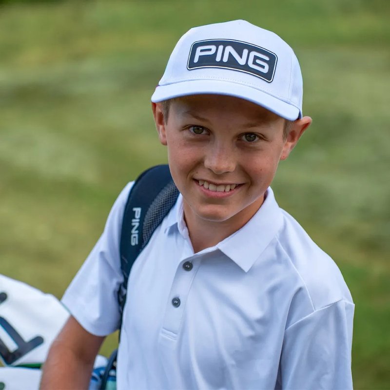 PING Lindum Junior junior polo, vit