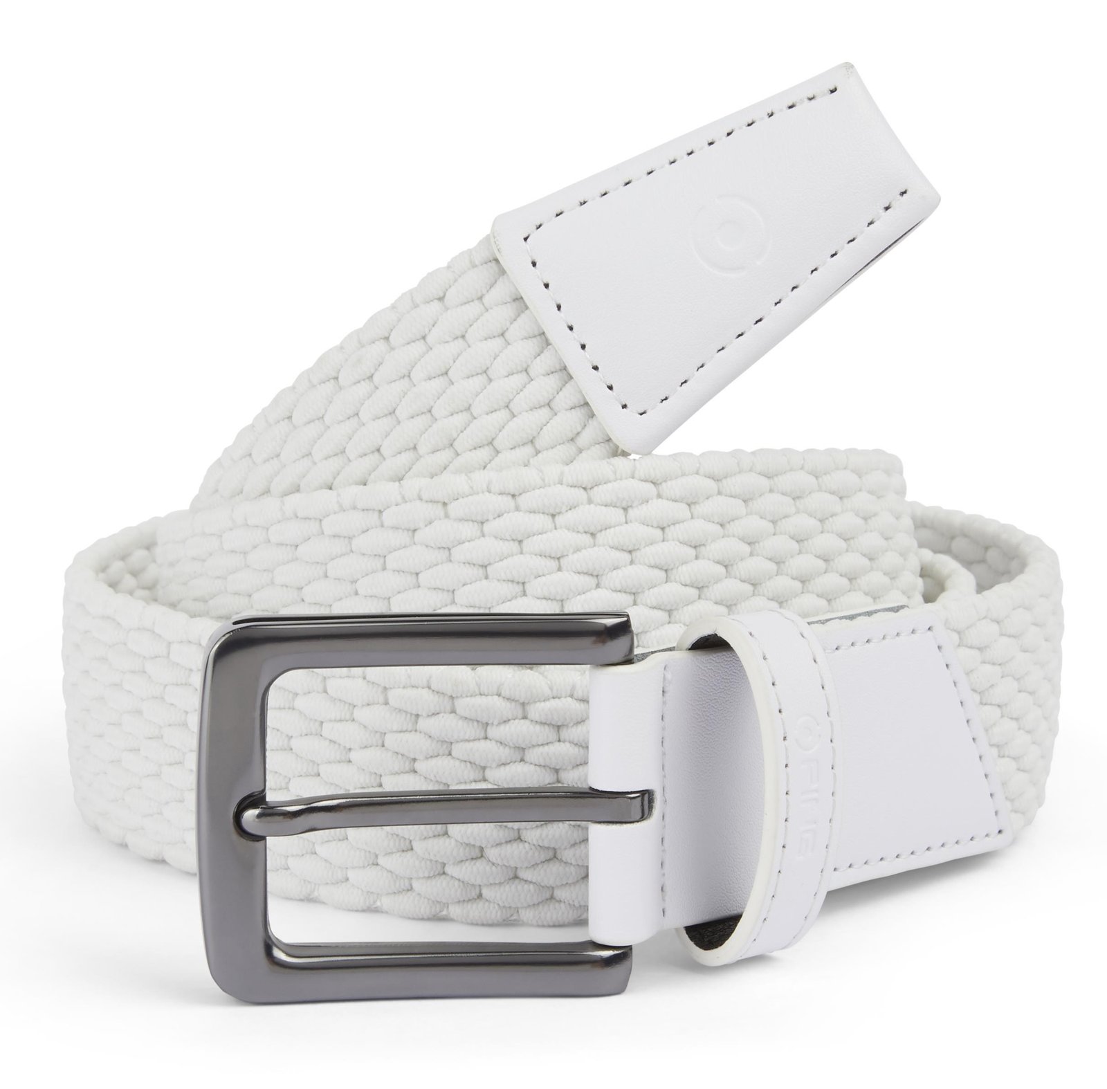 PING Stretch Webbing herrbälte, vitt