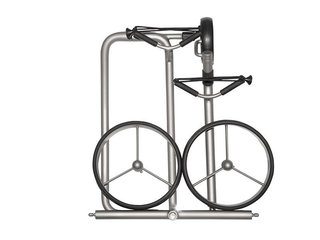 JuStar Silver 3-hjulig manuell vagn, titansilver + transportväska Classic, mekanisk broms