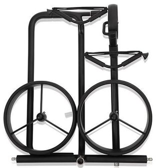 JuStar Black 3-Wheeled manuell vagn, svart