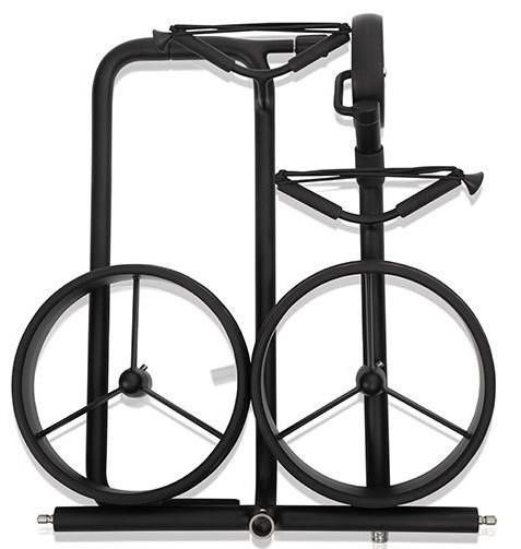 JuStar Black 3-Wheeled manuell vagn, svart