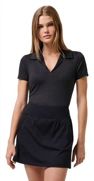 Travis Mathew Skyloft Light dam polo, heather black