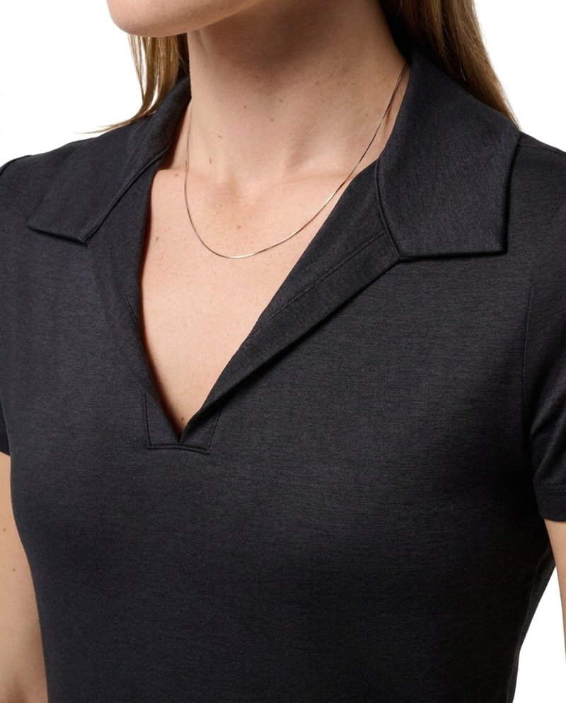 Travis Mathew Skyloft Light dam polo, heather black