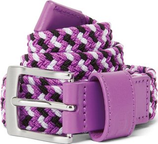 FootJoy Braided unisex bälte, svart/vit/berry, lång
