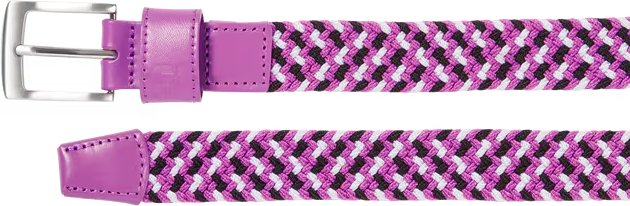 FootJoy Braided unisex bälte, svart/vit/berry, lång