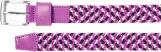 FootJoy Braided unisex bälte, svart/vit/berry, lång