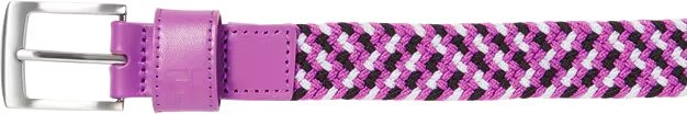FootJoy Braided unisex bälte, svart/vit/berry, lång