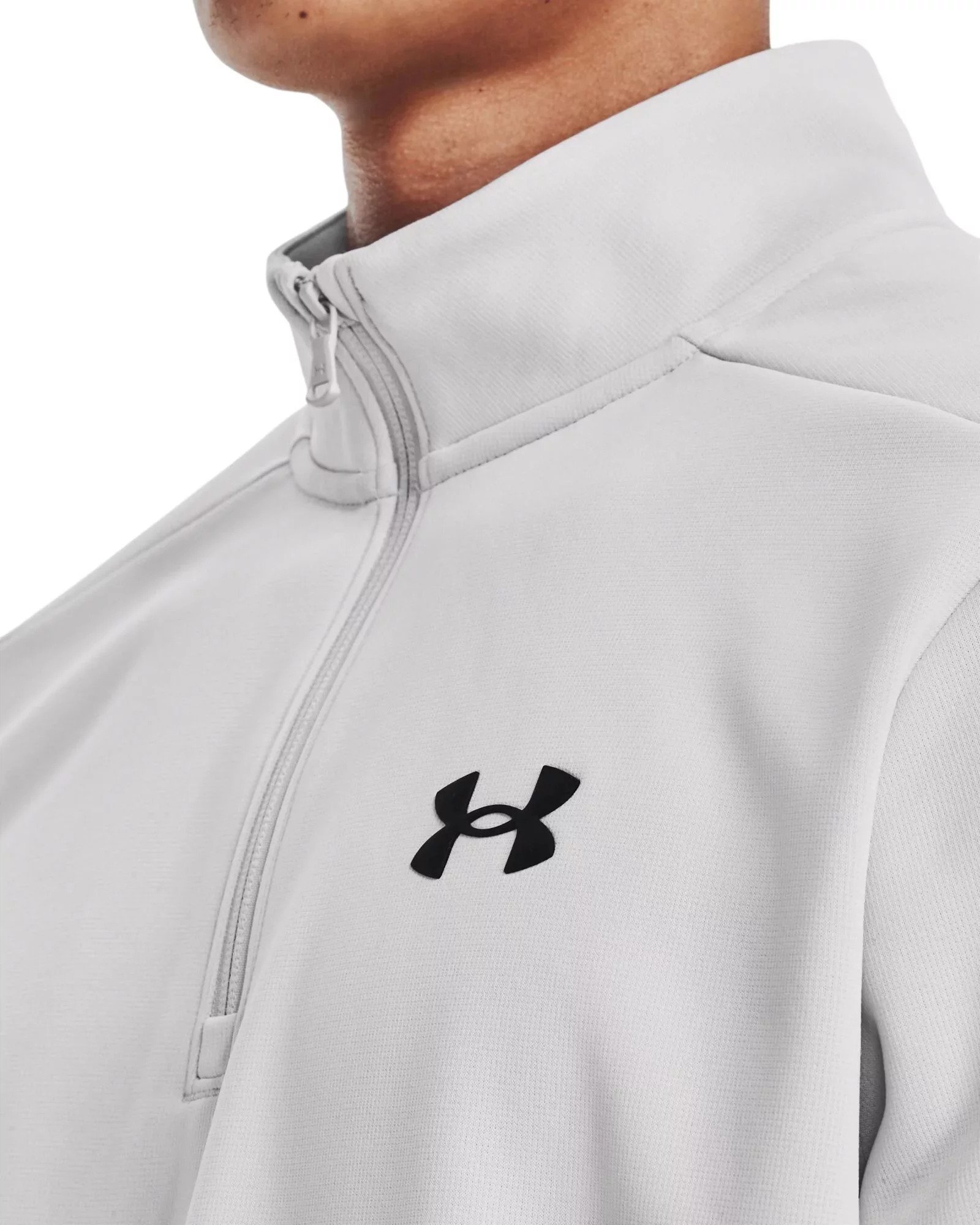 Under Armour Fleece 1/4 Zip herr sweatshirt, halo gray