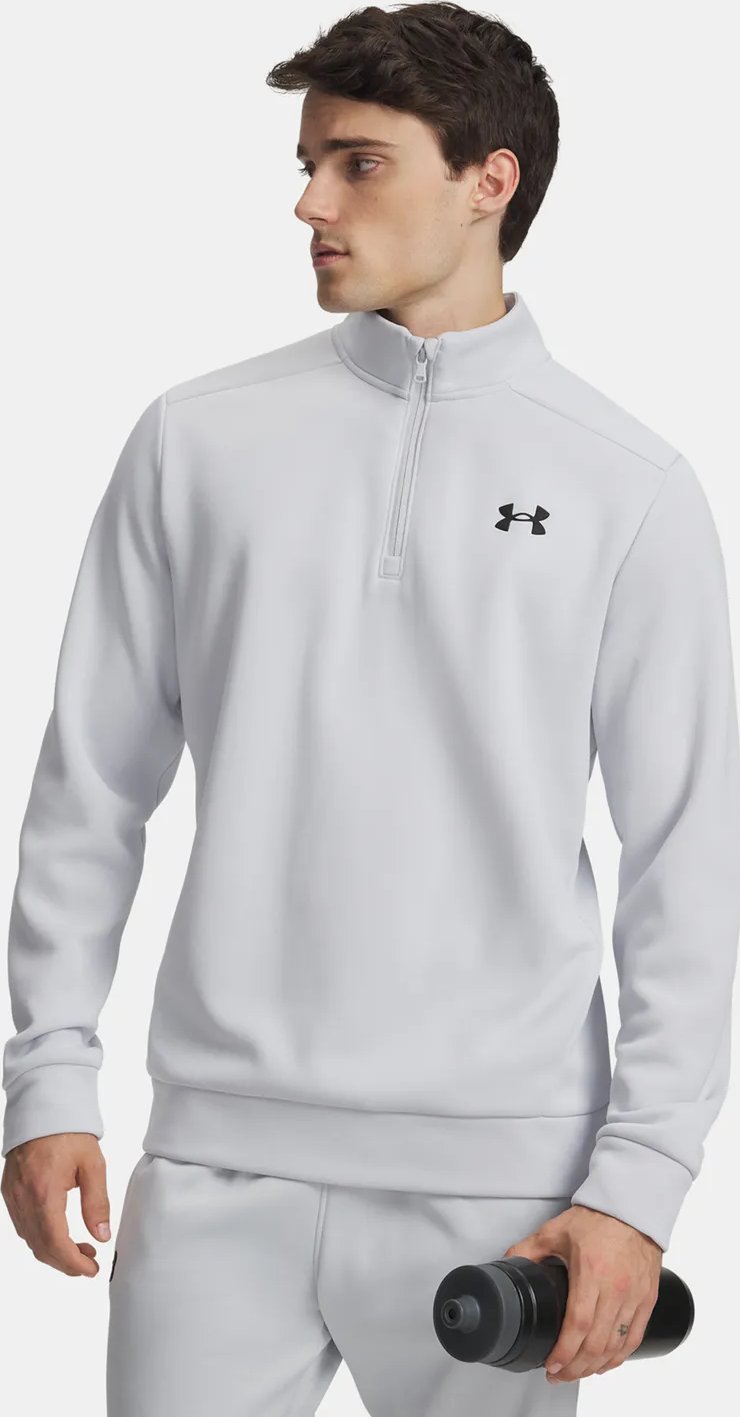 Under Armour Fleece 1/4 Zip herr sweatshirt, halo gray