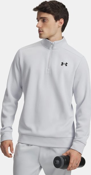 Under Armour Fleece 1/4 Zip herr sweatshirt, halo gray