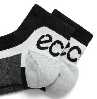 Ecco Tech Sporty Ankle-Cut strumpor, svart/vit