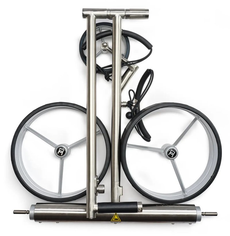Davies Caddy Premium L Brush elektrisk trolley, silver