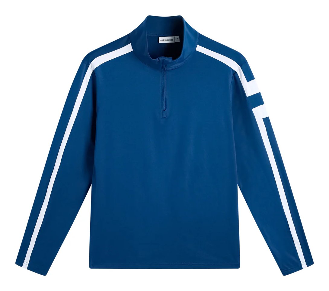 J.Lindeberg Keaton Quarter Zip herr mellanlager, Estate Blue