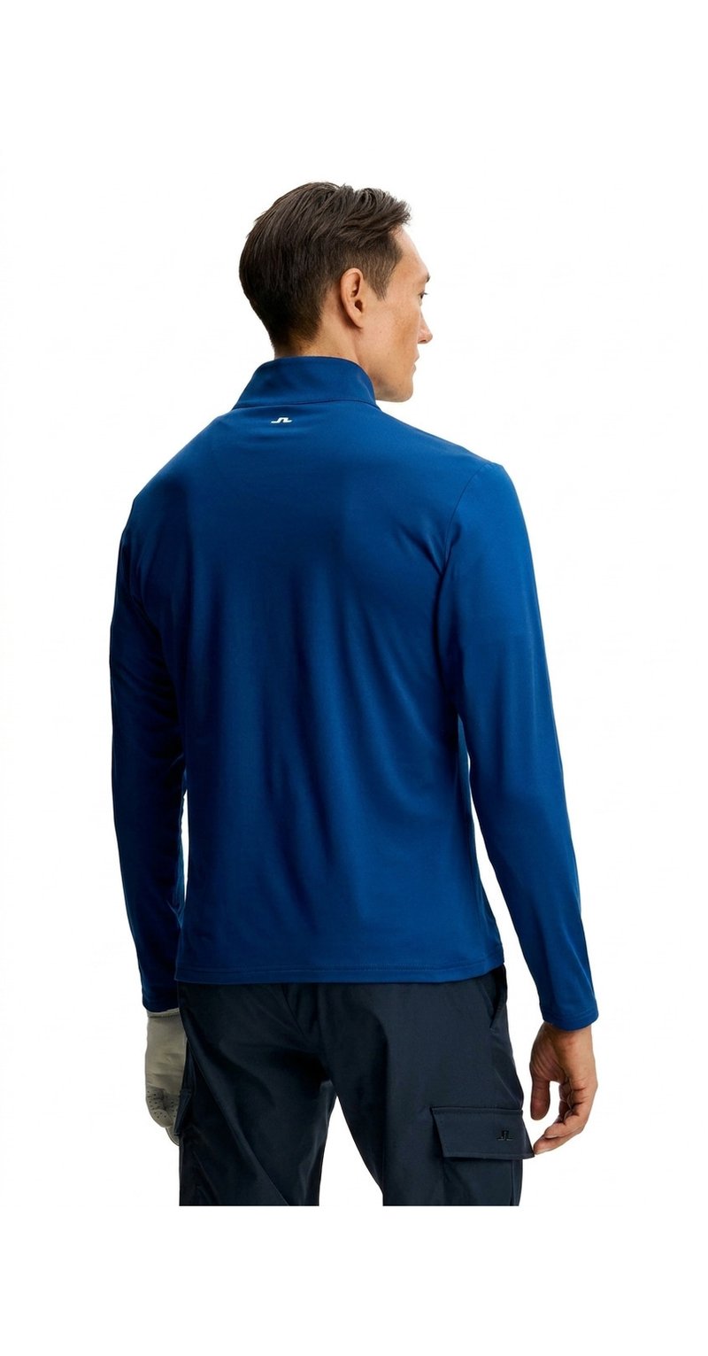 J.Lindeberg Keaton Quarter Zip herr mellanlager, Estate Blue