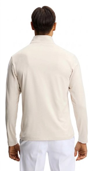 J.Lindeberg Keaton Quarter Zip Mid Layer herr mellanlager, Moonbeam