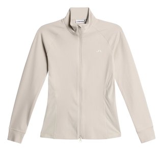 J.Lindeberg Mel Rib Mid Layer dam mellanlager, Moonbeam
