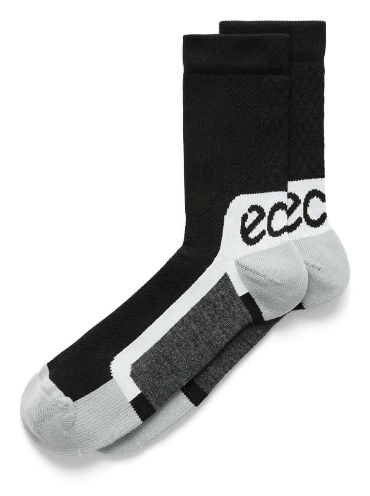 Ecco Tech Sporty Mid-Cut strumpor, svart/vit