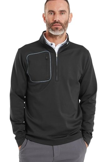 FootJoy ThermoSeries Texture Midlayer herr sweatshirt, svart