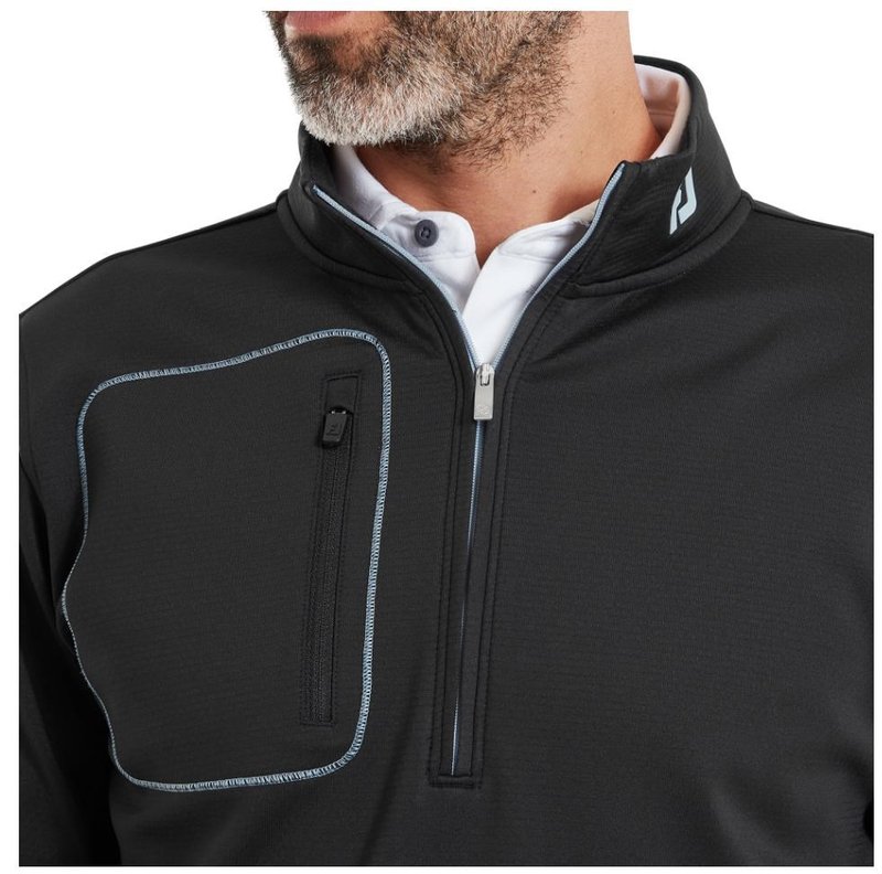FootJoy ThermoSeries Texture Midlayer herr sweatshirt, svart