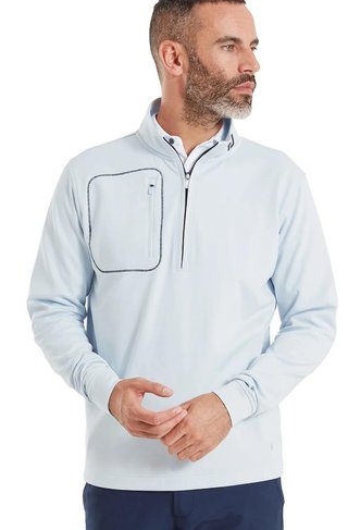 FootJoy ThermoSeries Texture Midlayer herr sweatshirt, mist
