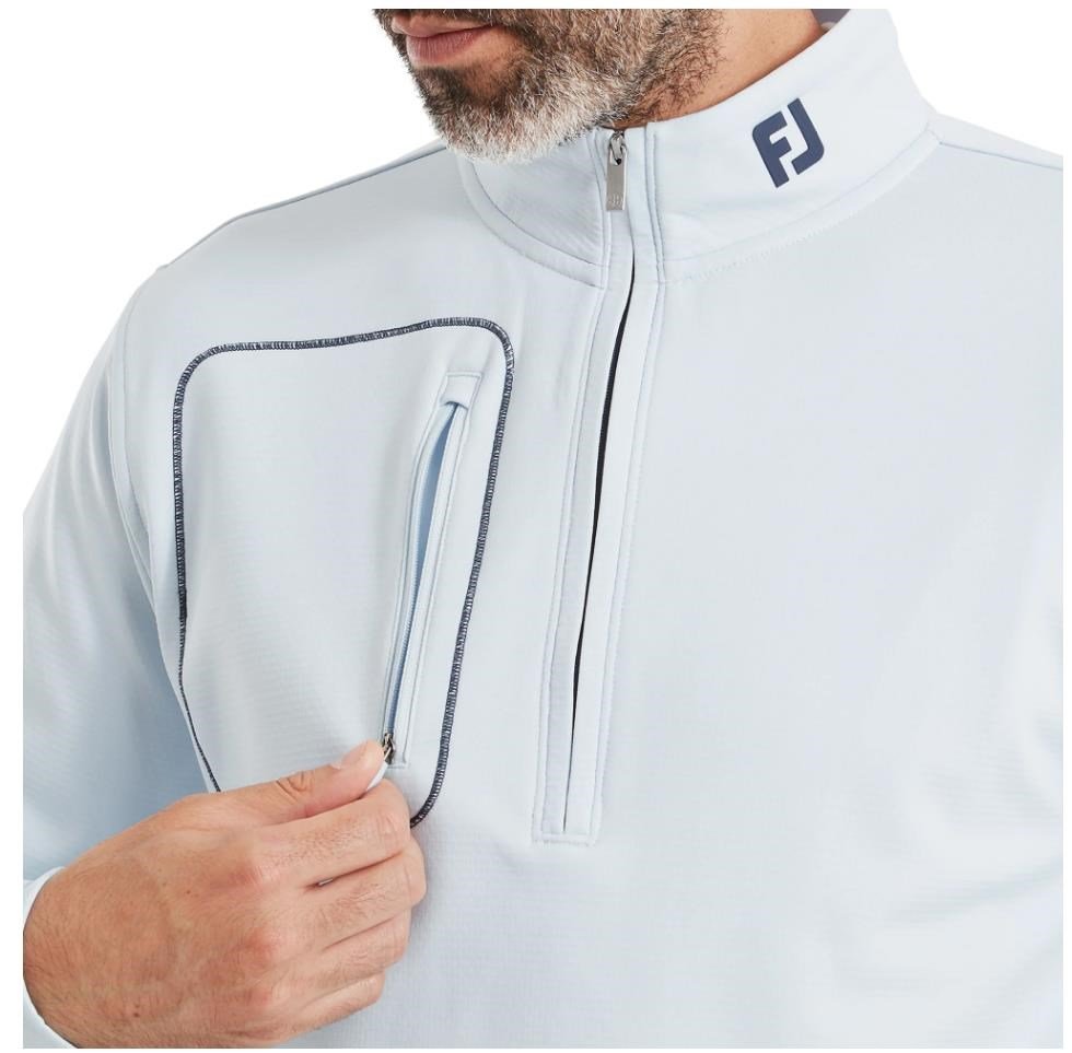 FootJoy ThermoSeries Texture Midlayer herr sweatshirt, mist