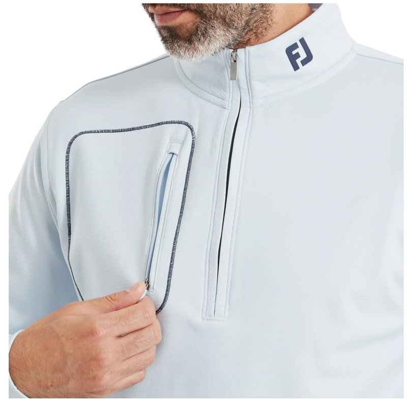 FootJoy ThermoSeries Texture Midlayer herr sweatshirt, mist