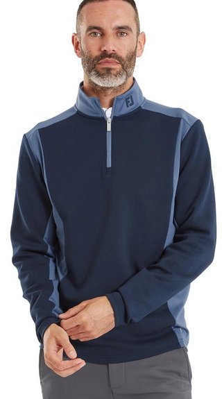 FootJoy ThermoSeries Blocked herr midlayer sweatshirt, navy/midnight