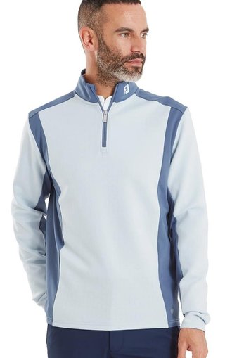 FootJoy ThermoSeries Blocked Midlayer herr sweatshirt, mist/midnight