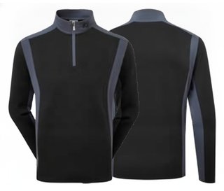 FootJoy ThermoSeries Blocked Midlayer herr sweatshirt, svart/kol