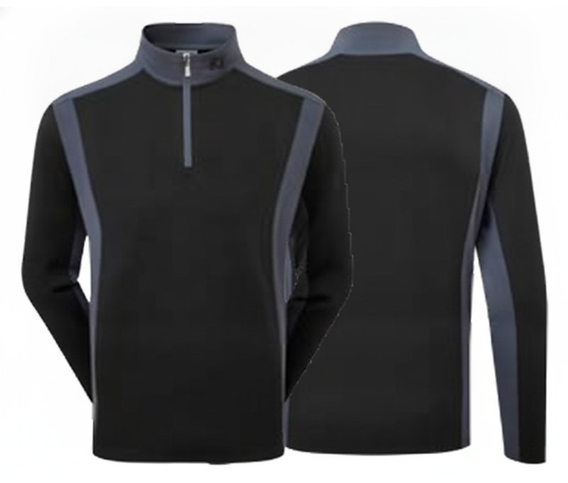 FootJoy ThermoSeries Blocked Midlayer herr sweatshirt, svart/kol