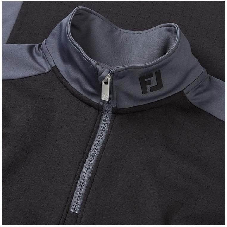 FootJoy ThermoSeries Blocked Midlayer herr sweatshirt, svart/kol