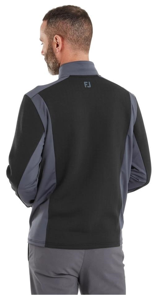 FootJoy ThermoSeries Blocked Midlayer herr sweatshirt, svart/kol
