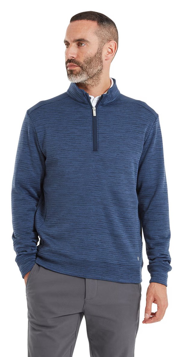 FootJoy ThermoSeries Space Dye Midlayer herr sweatshirt, navy