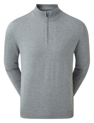 FootJoy drirelease Half-Zip Lined herr tröja, port heather grey