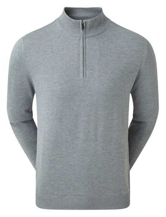 FootJoy drirelease Half-Zip Lined herr tröja, port heather grey