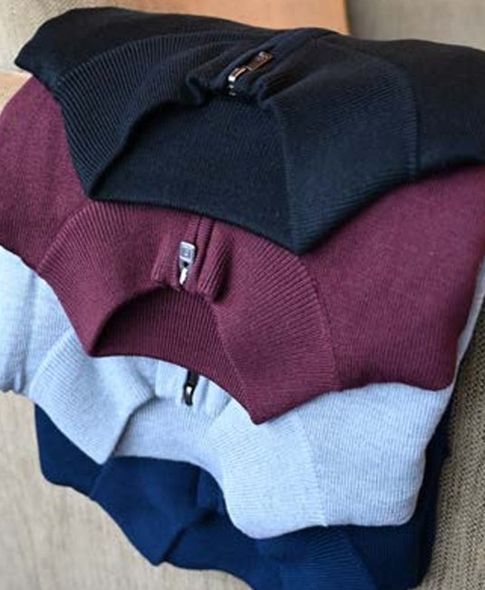FootJoy drirelease Half-Zip Lined herr tröja, röd