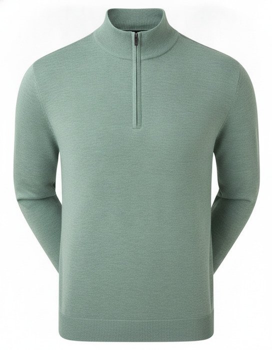 FootJoy drirelease Half-Zip Lined herr tröja, heather olive