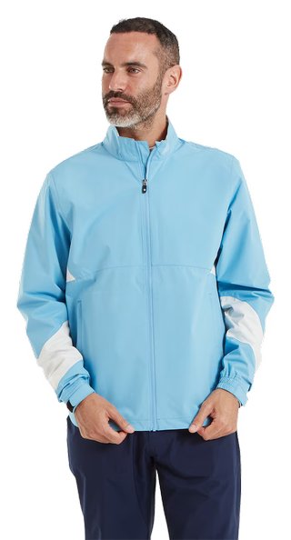 FootJoy HydroLite X herr golfjacka, mid blue/oyster grey