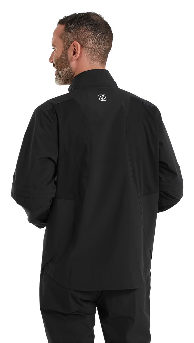 FootJoy HydroLite X Short Sleeve herr regnjacka, svart