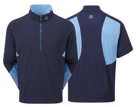 FootJoy HydroLite X Short Sleeve herr regnjacka, navy/mid blue