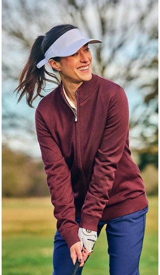 FootJoy drirelease Full-Zip Lined damtröja, port