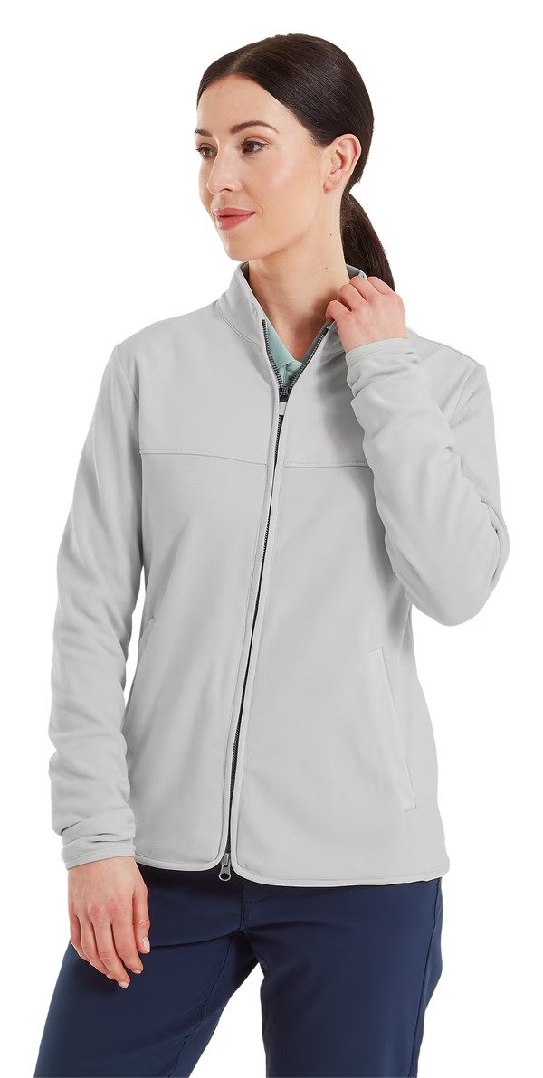 FootJoy MicroFleece Full-Zip Midlayer dam sweatshirt, grå