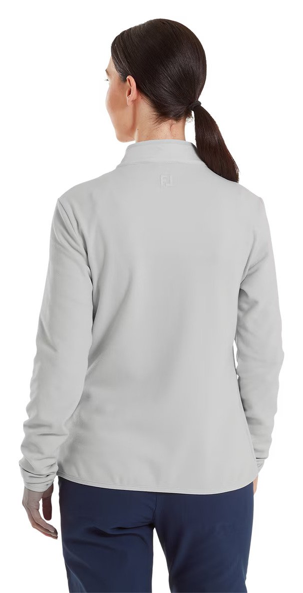 FootJoy MicroFleece Full-Zip Midlayer dam sweatshirt, grå