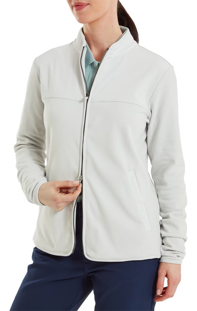 FootJoy MicroFleece Full-Zip Midlayer dam sweatshirt, grå