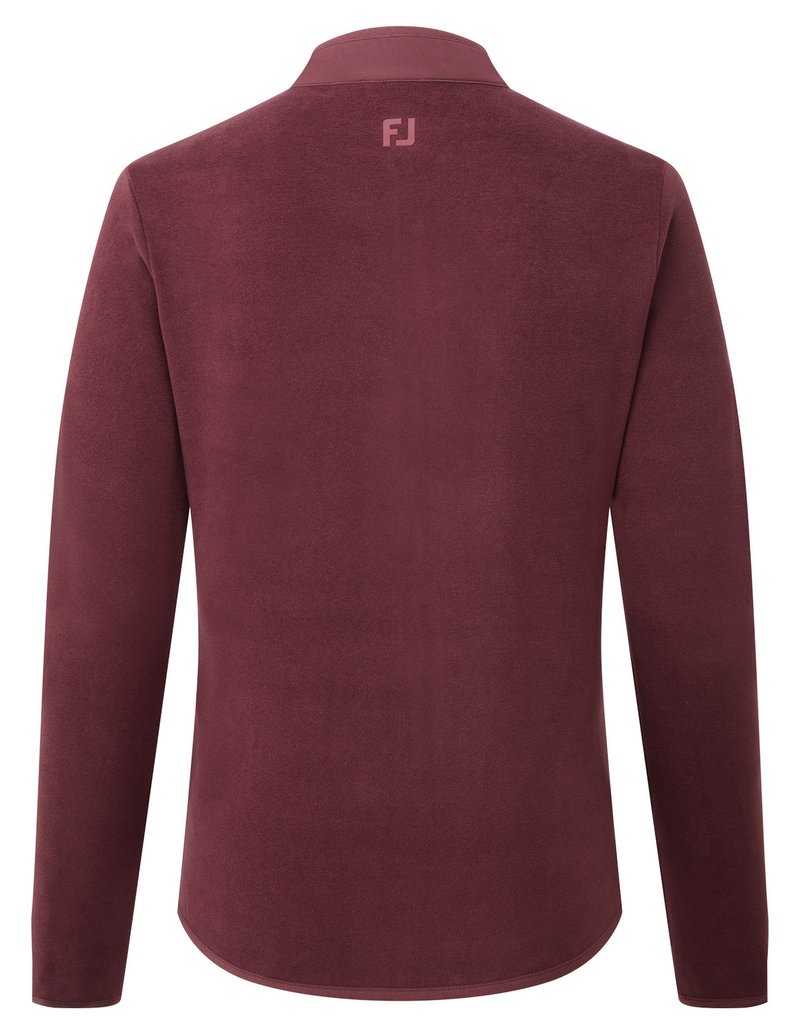 FootJoy MicroFleece Full-Zip Midlayer dam sweatshirt, port