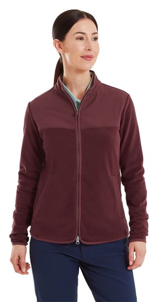 FootJoy MicroFleece Full-Zip Midlayer dam sweatshirt, port