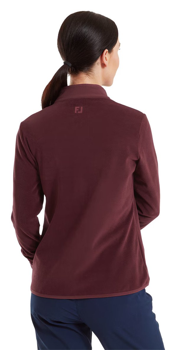 FootJoy MicroFleece Full-Zip Midlayer dam sweatshirt, port