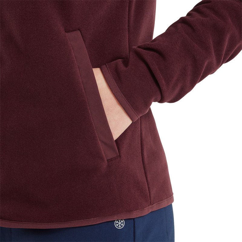 FootJoy MicroFleece Full-Zip Midlayer dam sweatshirt, port