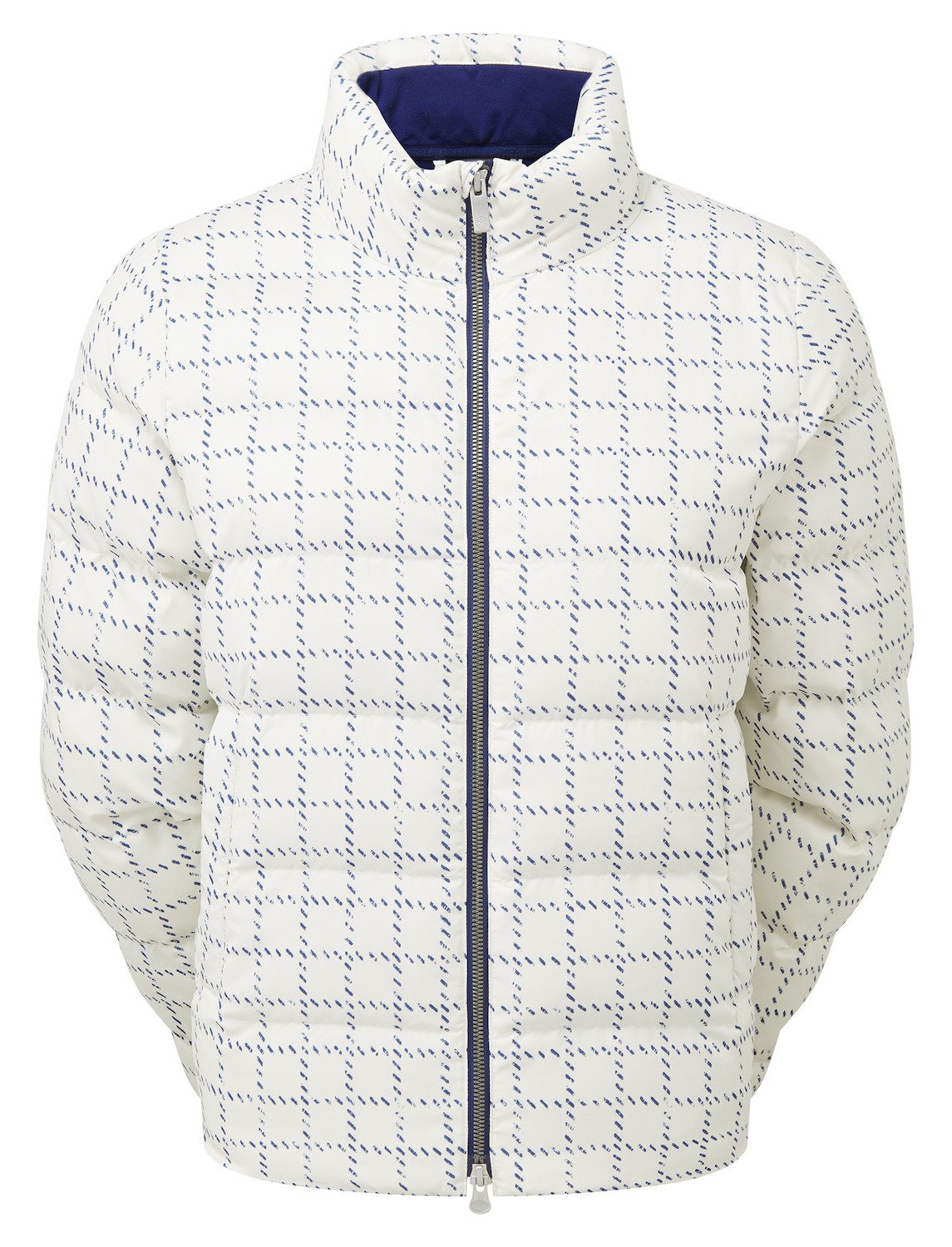 FootJoy ThermoSeries Insulated dam jacka, off white/navy distressed plaid