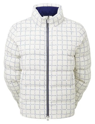 FootJoy ThermoSeries Insulated dam jacka, off white/navy distressed plaid